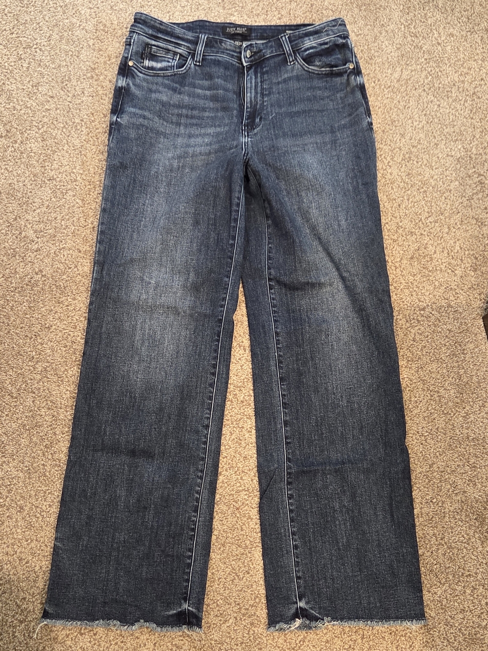Judy Blue Dark Wash Wide-Leg Jeans